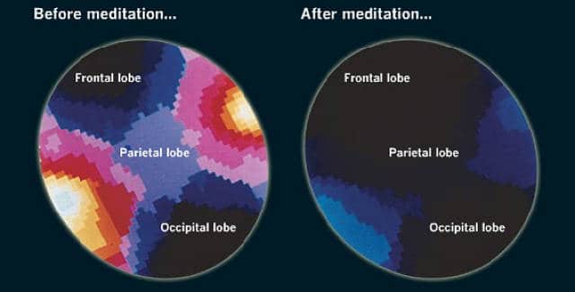 calming mind brain waves