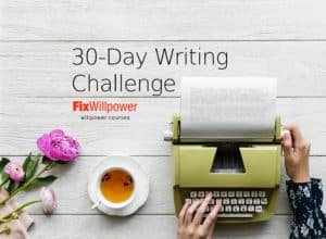 30 day writing challenge self help