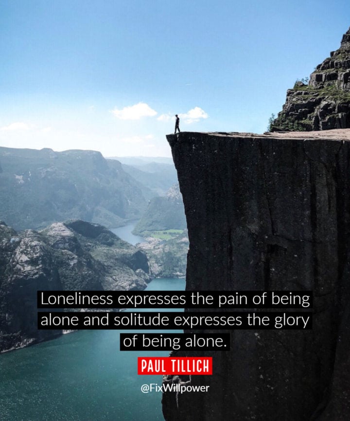 being alone quotes Tillich