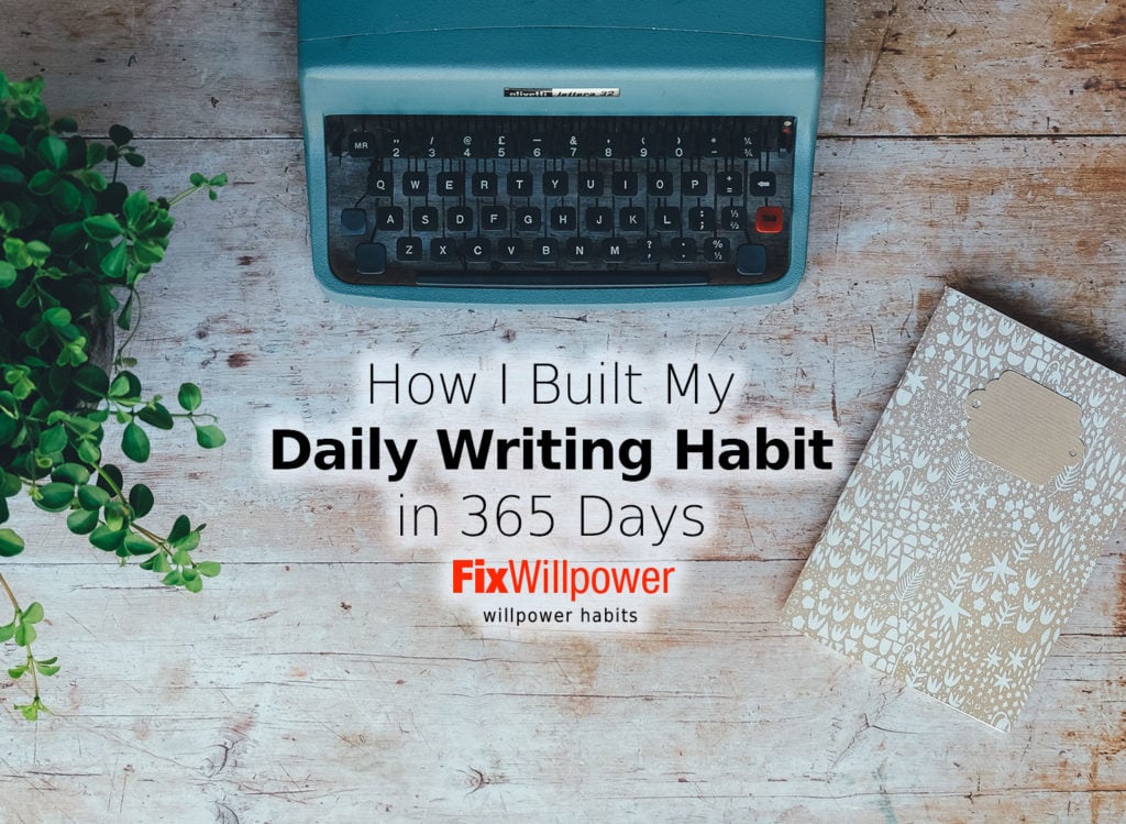 daily writing habit year