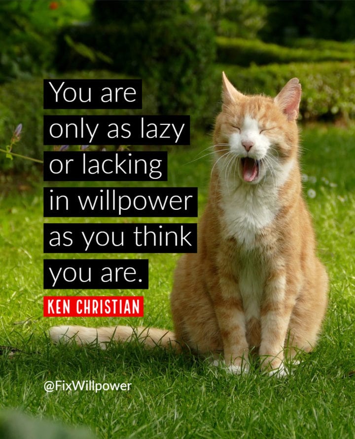 ken christian willpower quote