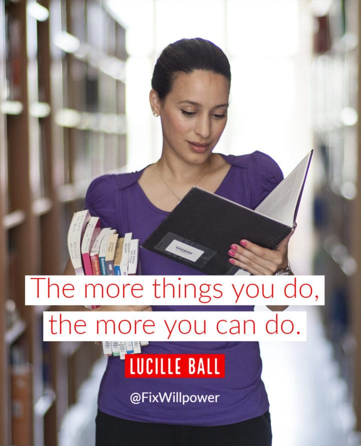 lucille ball willpower quote