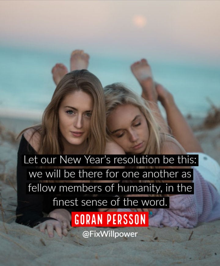 new years resolution quote Persson