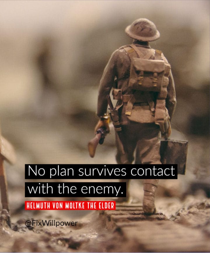 No plan survives contact with the enemy quote