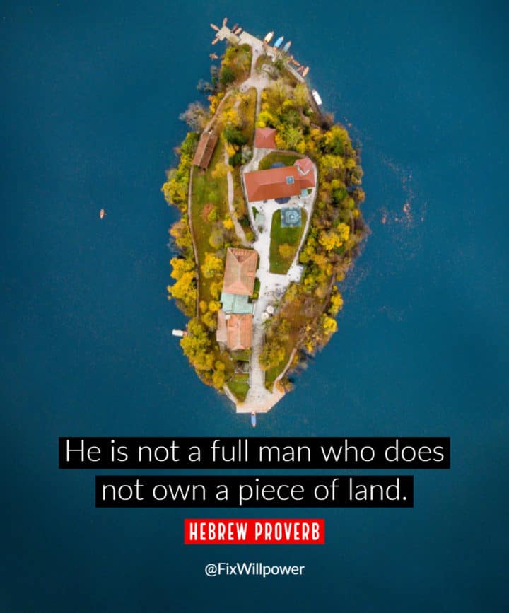 real estate quotes Hebrew proverb