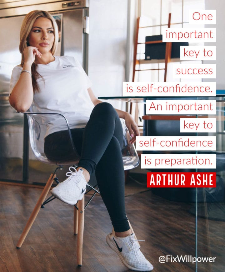 self-confidence arthur ashe quote