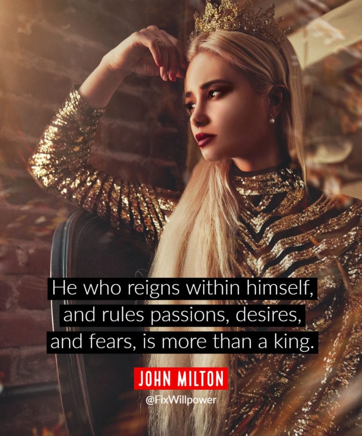 self-control quotes Milton