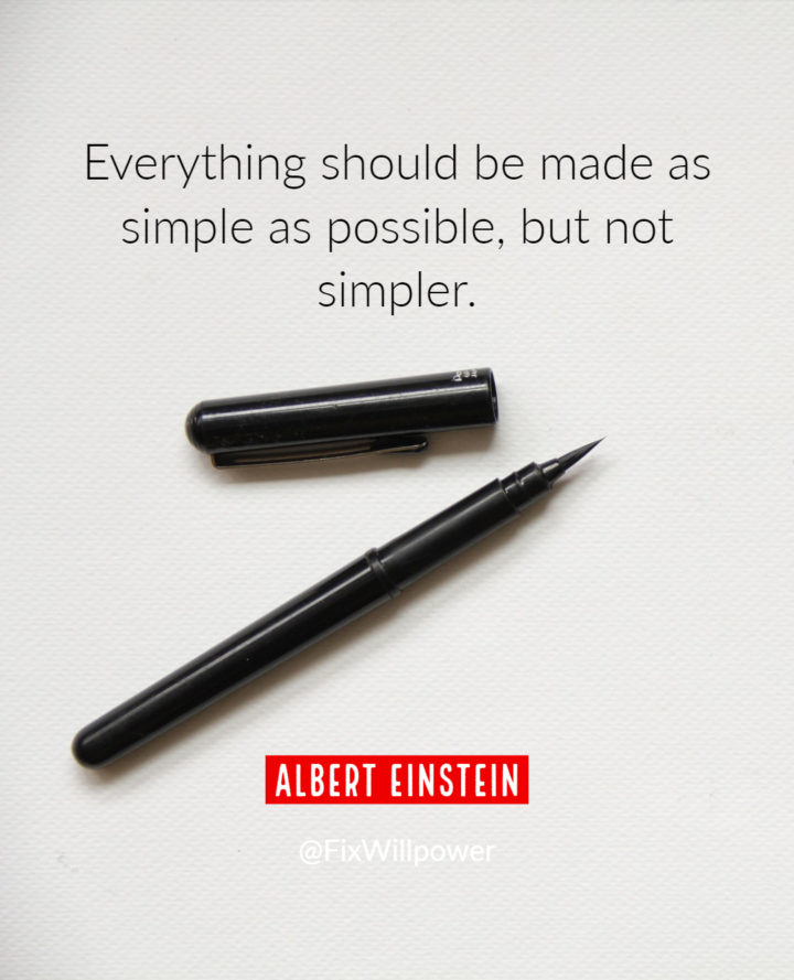 simplify your day Einstein quote