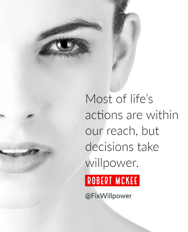 willpower quote mckee