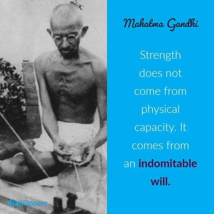 willpower quotes Gandhi