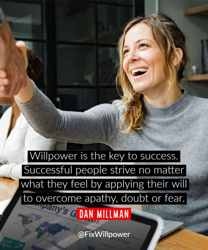 willpower quotes millman