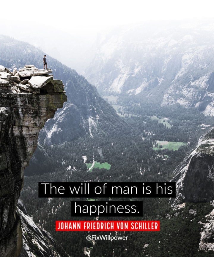 willpower quotes schiller